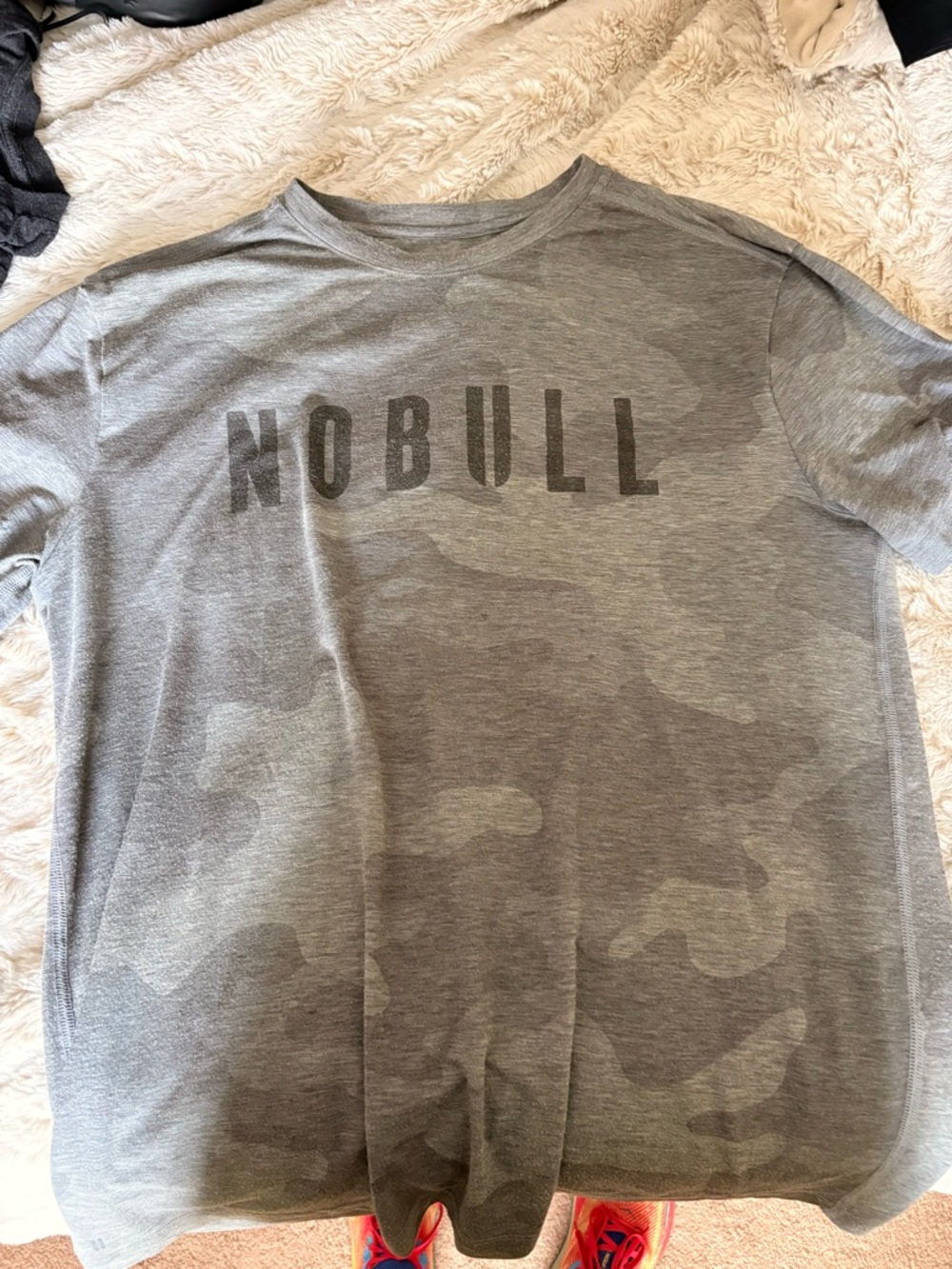 NOBULL Men’s Gray Camo Short Sleeve Training Tee